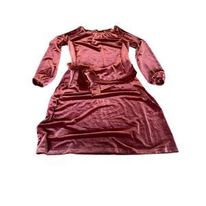 Lands End velvet belted dress women’s size XS